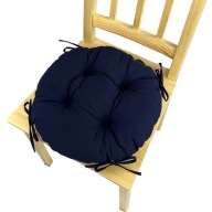 Podsedák na stoličku taburetka 35cm NAVY BLUE CIRCLE