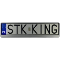 Rám na ŠPZ na STRIEBORNÉ AUTO SO SCHVÁLENÍM PL DE EU