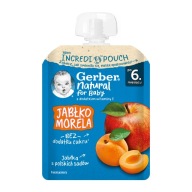 Gerber dezert pre deti od 6 mesiacov, jablko, marhuľa, 80 g