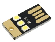 678 Mini LED svietidlo 3 USB diódy typu A