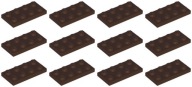 LEGO 3020 TANIER 2x4 tmavohnedá NOVINKA (15g) 12 ks