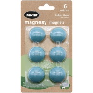 MAGNETY NA DOSKY 30 mm okrúhle 6 kusov REXUS
