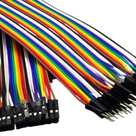Drôty káble 40 ks 20 cm prepojky Samec - Samec Arduino Raspberry GPIO