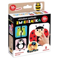 Puzzle aranžujem polovice Zvieratká Czuczu