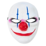 Halloweenska maska ​​Joker 24 x 19 cm