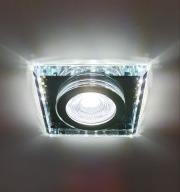 Svietidlo stropné, sklo + LED pásik 3W-4000K, GU10