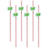 Narodeninové slamky PALMS Hawaiian Party 6 ks