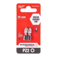 MILWAUKEE SHOCKWAVE BIT PZ2 25mm 2ks.