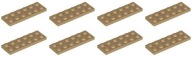 LEGO 3795 TANIER 2x6 pieskový rez NOVINKA (15g) 8 ks
