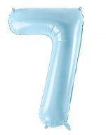 Fóliový balón Modré číslo 7 Narodeniny 86 cm