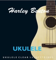 Transparentné sopránové struny na ukulele Set Harley Benton Clear