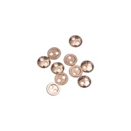 10ks mini kovové gombíky 4mm zlaté