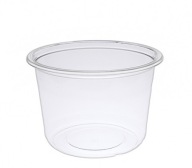 Okrúhla plastová PP nádoba na polievku 450 ml 8117C 115/450 50 ks.