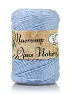 STRING|OPUS|MACRAMA 2MM|MACRAMA|Č.136 MODRÁ