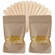 Sada 2x tvrdého depilačného vosku v granulách ItalWax NATURAL + SPATULA