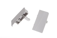 Vnútorný predný konektor do zásuvky MODERN BOX GTV, nízky H84, sivý