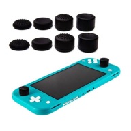 Silikónové gumové kryty 8v1 Switch Lite OLED Black, 8 ks Rôzne profily