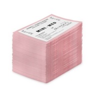 Obrúsok, podšitý fóliou, strihaný, ružový, dvojvrstvový hodvábny papier, Mini-Med, 50 ks
