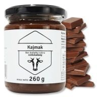 Kajmak SUGAR FREE Chocolate Fudge Mass ČOKOLÁDOVÁ príchuť 260g Polder téglik