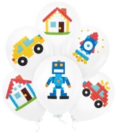 Latexové balóny Lego bloky 6 kusov Narodeniny