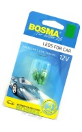 Bosma žiarovka 12v 1*LED štandard T10 zelená, 2 kusy