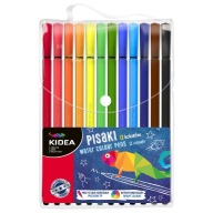 Popisovacie perá Kidea v puzdre v 12 farbách