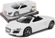 Autíčko s napínaním Cabriolet White 1:18