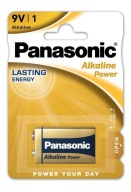 BATÉRIA 6LR61 9V PANASONIC ALKALICKÉ NAPÁJANIE