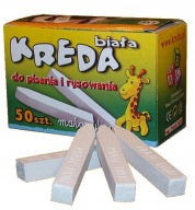 WHITE SCHOOL CHALK 50 KS MARBOR