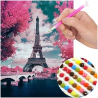 Diamantový vyšívací SET Eiffelova veža Scrapbook Diamantová maľba PICTURE Paris
