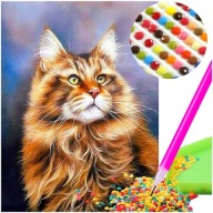 Diamantové vyšívanie CAT Diamond Mosaic Scrapbook DIAMANTOVÁ SADA MALENIA