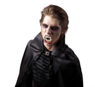 Upírske zuby žiariace Halloween