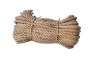 Točené plachtárske jutové lano, šnúra 12 mm, 1 meter