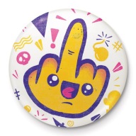 Ilustrata Middle Finger Pin Malé špendlíky