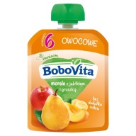 Marhuľová pena s jablkom a hruškou BoboVita 80g