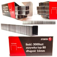 Spony na čalúnenie 16 mm pre zošívačku TYP80 / GA21 / 380, pozinkované 3 000 PLN