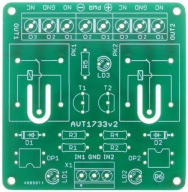 Dvojkanálový opto-izolovaný reléový modul, AVT1733 PCB