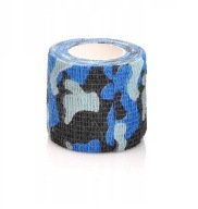 Samolepiaca súdržná bandáž 4,5 m x 7,5 camo modrá