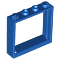 LEGO rám/okno 1x4x3 modré (60594/6097556)