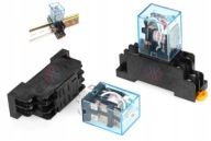 Stýkač Relé 230V AC 2x5A 1x10A so zásuvkou