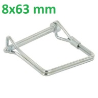 Skladacia závlačka pre štvorcovú rúrku 8x63 mm