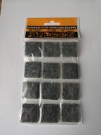 Plsťové podložky pod nábytok, 27mm, 12ks, sivá