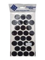 Plstené podložky na okrúhle stoličky, čierne, okrúhle, 2,8 cm - 28 ks.