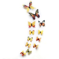 Nálepky na stenu 3D BUTTERFLY - 12 ks
