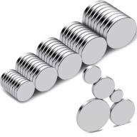 Guľatý neodýmový magnet 8x2 10ks, silný magnézium