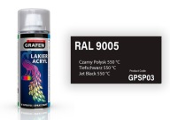 AKRYLOVÝ LAK V SPREJOVANÍ ČIERNY LESK RAL 9005