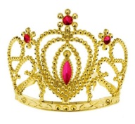 ČELENKA DIADEM TIARA CROWN PRINCESS ZLATÁ RÔZNE