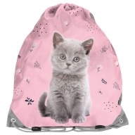 TAŠKA na topánky, športová obuv, ružová, Grey Cat Kitten | Pre dievča