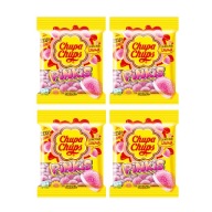 Chupa Chups Pinkis jahodové želé s penou 90g x4