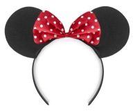 MINNIE MOUSE EARS HEADBAND maškarné šaty na narodeninový karneval sliepok